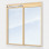 Sistema de ventana de madera deslizante sin umbral Fly Light, m2