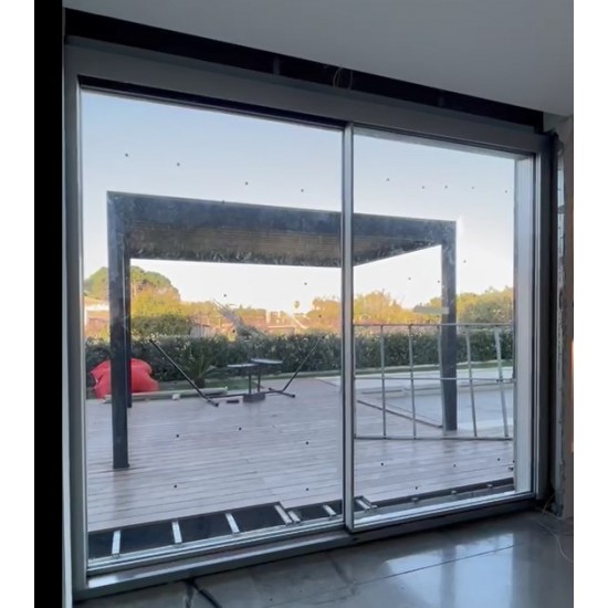 Buy Non-threshold sliding system 3950x2090 , thin aluminum profile at Factory Prices