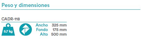 Medidas y pesos de Daitsu ASD KI-DB