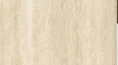 Detalle del acabado · FM7079 — Panel decorativo de gran formato fabricado en material SPC con núcleo mineral reforzad 1220x2800mm Travertino Beige Mate