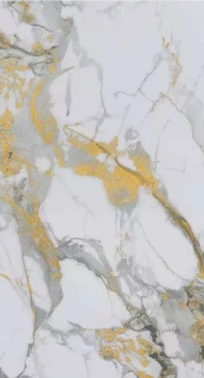 Acabado del catálogo · FM7119 — Panel decorativo HD FM7119 Mármol Blanco Oro