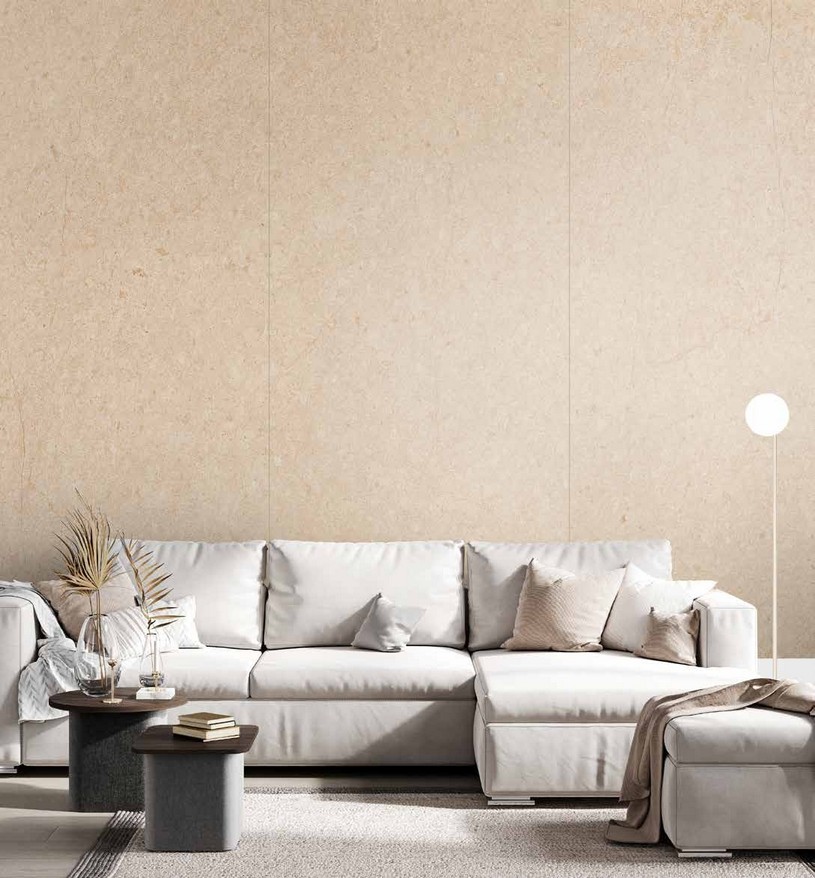 Idea de ambiente · imagen orientativa — Panel de pared SPC Rocko R194 Arenit — 4 mm